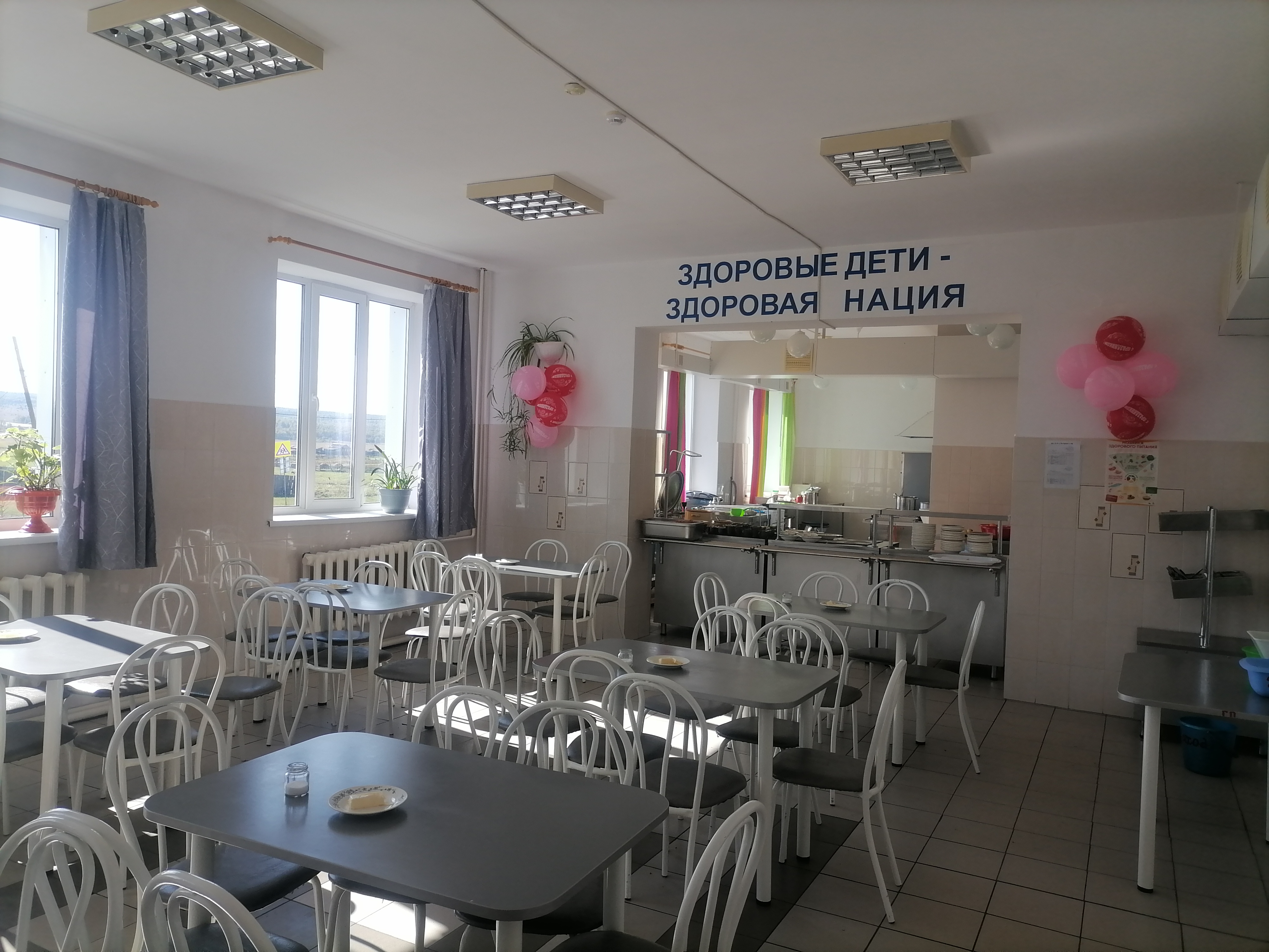 Столовая школы. Столовая школы..